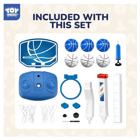 NWT Toy Life Swimming pool adjustable hoop set w/2 adjustable settings & 2 nets - Picture 9 of 11